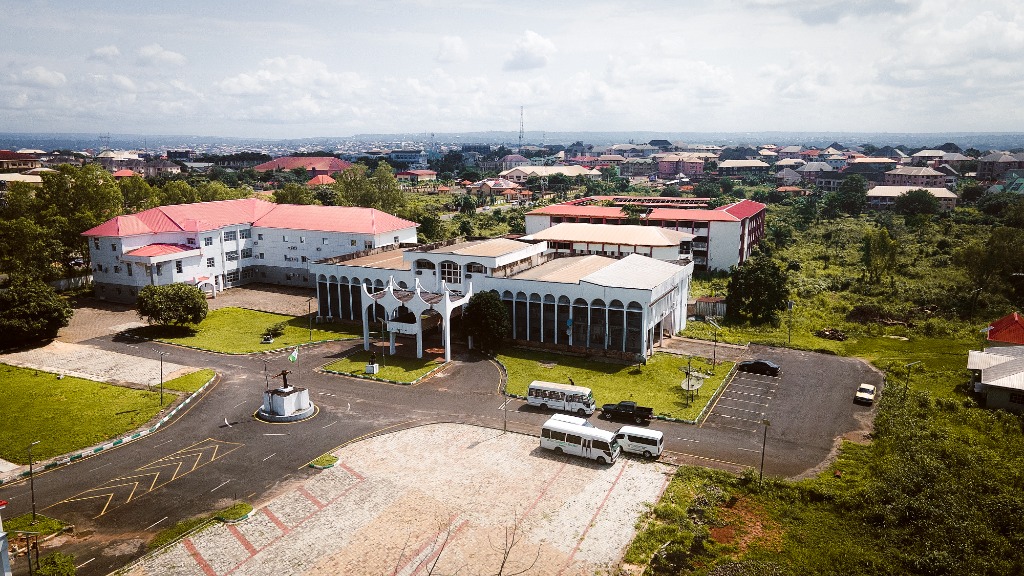 Government complex aerial view