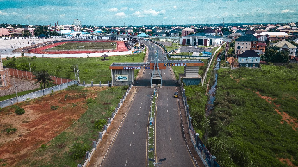Solution Fun City Awka aerial view