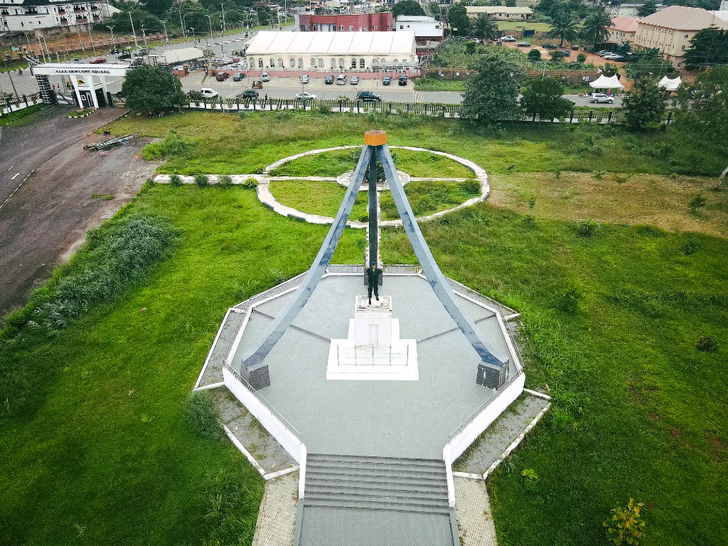 Alex Ekwueme Square monument aerial view